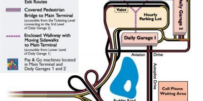 Karte von iad Parkplatz