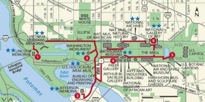 Washington-walking-Karte