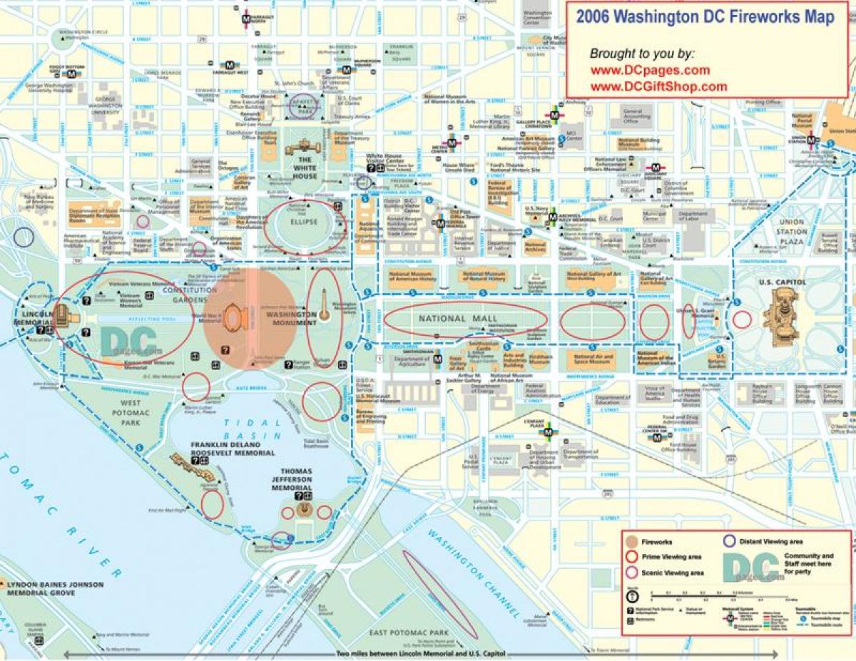 Karte von capitol hill, white house