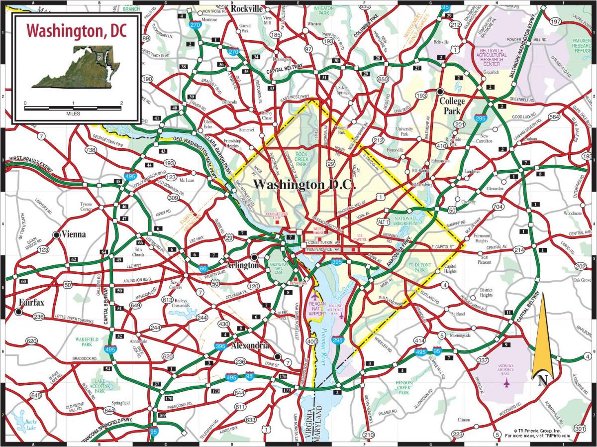 washington dc, U street map-overlay