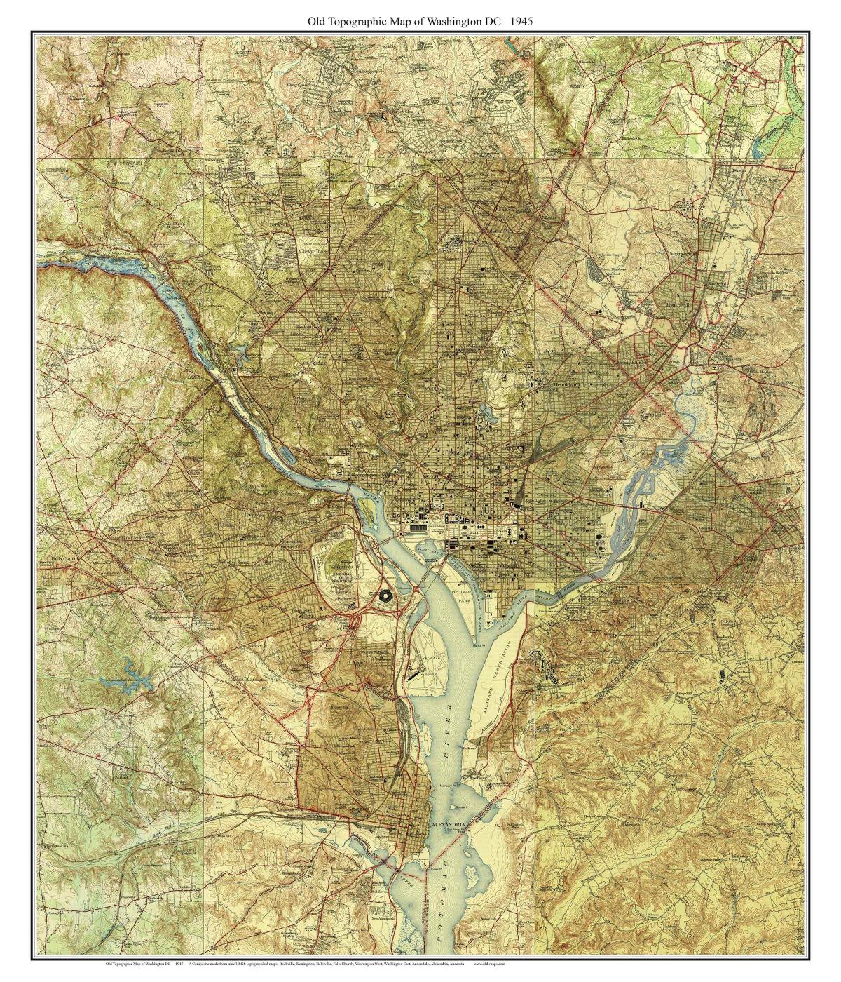 dc-topographische Karte