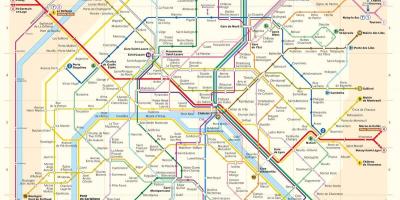 Washington dc U-Bahn-Karte mit Straßen