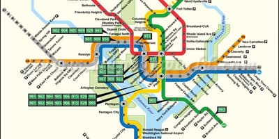 Washington dc tram map