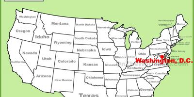 Washington dc befindet, Vereinigte Staaten-map