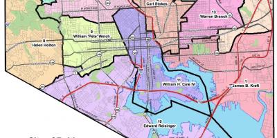 Karte von washington dc district