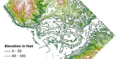 Dc-Höhenkarte