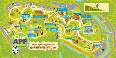 National zoo in washington dc-Karte