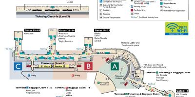 Washington dc-Ronald reagan airport Landkarte